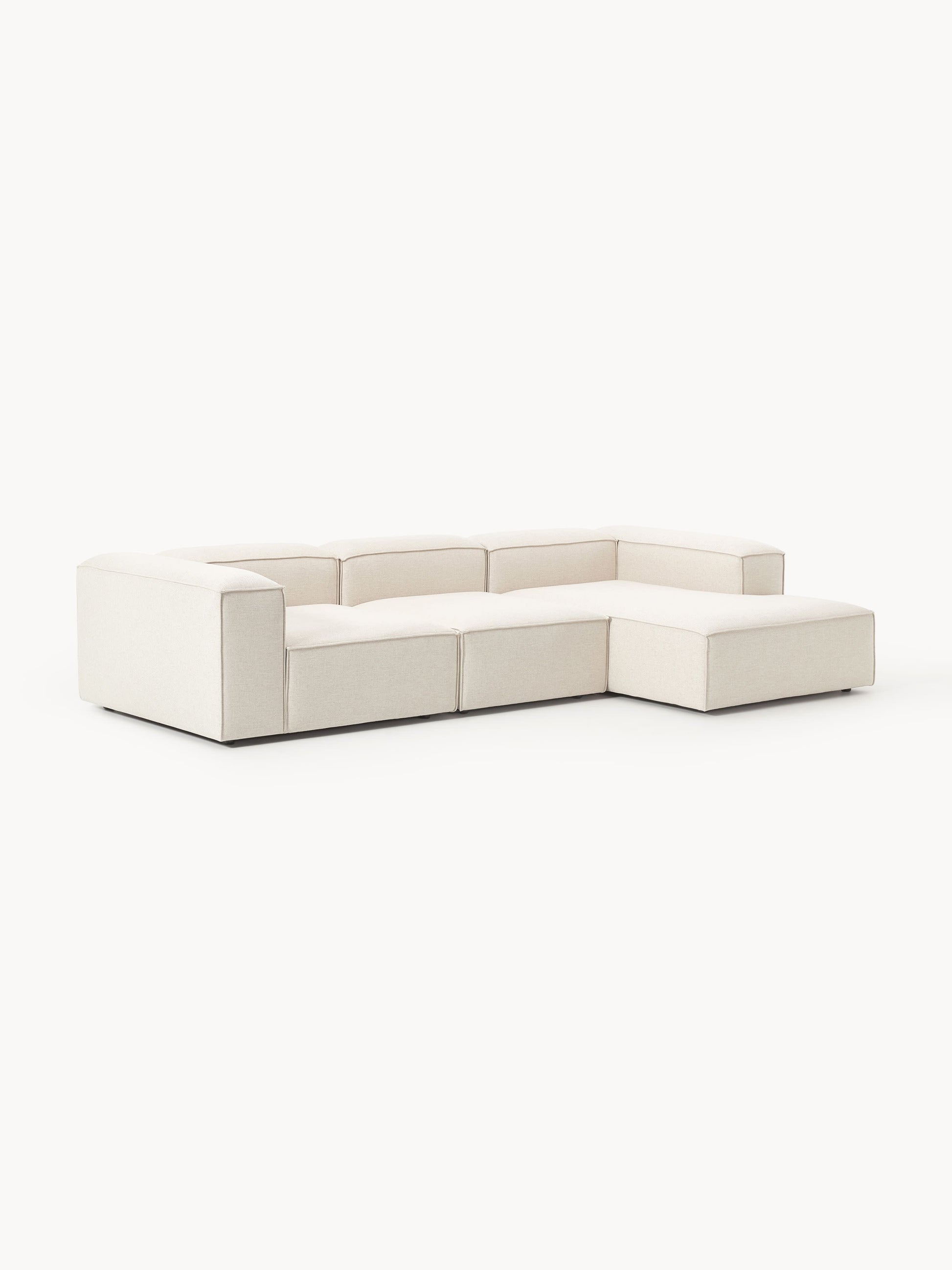 Lennox Modular Corner Sofa (4-Seater) in Linen Blend