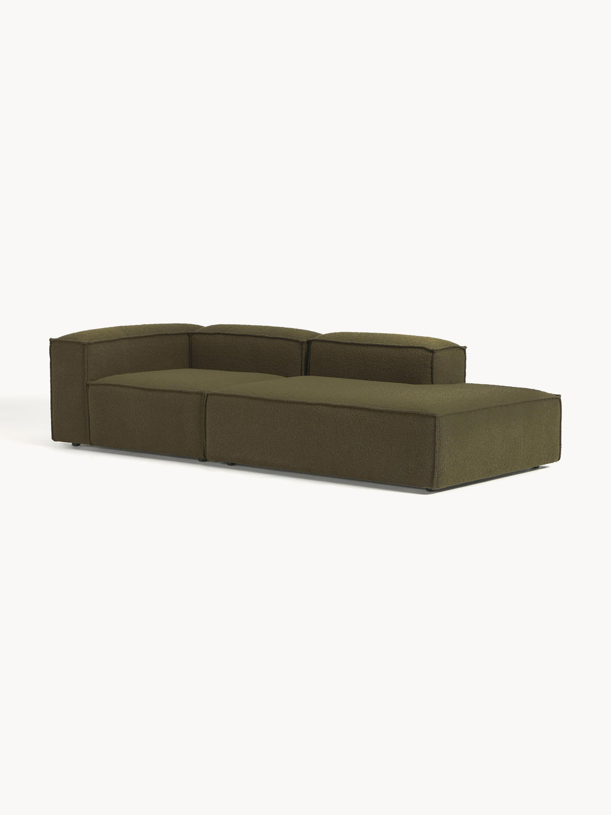 Lennox Modular Ottoman in Bouclé
