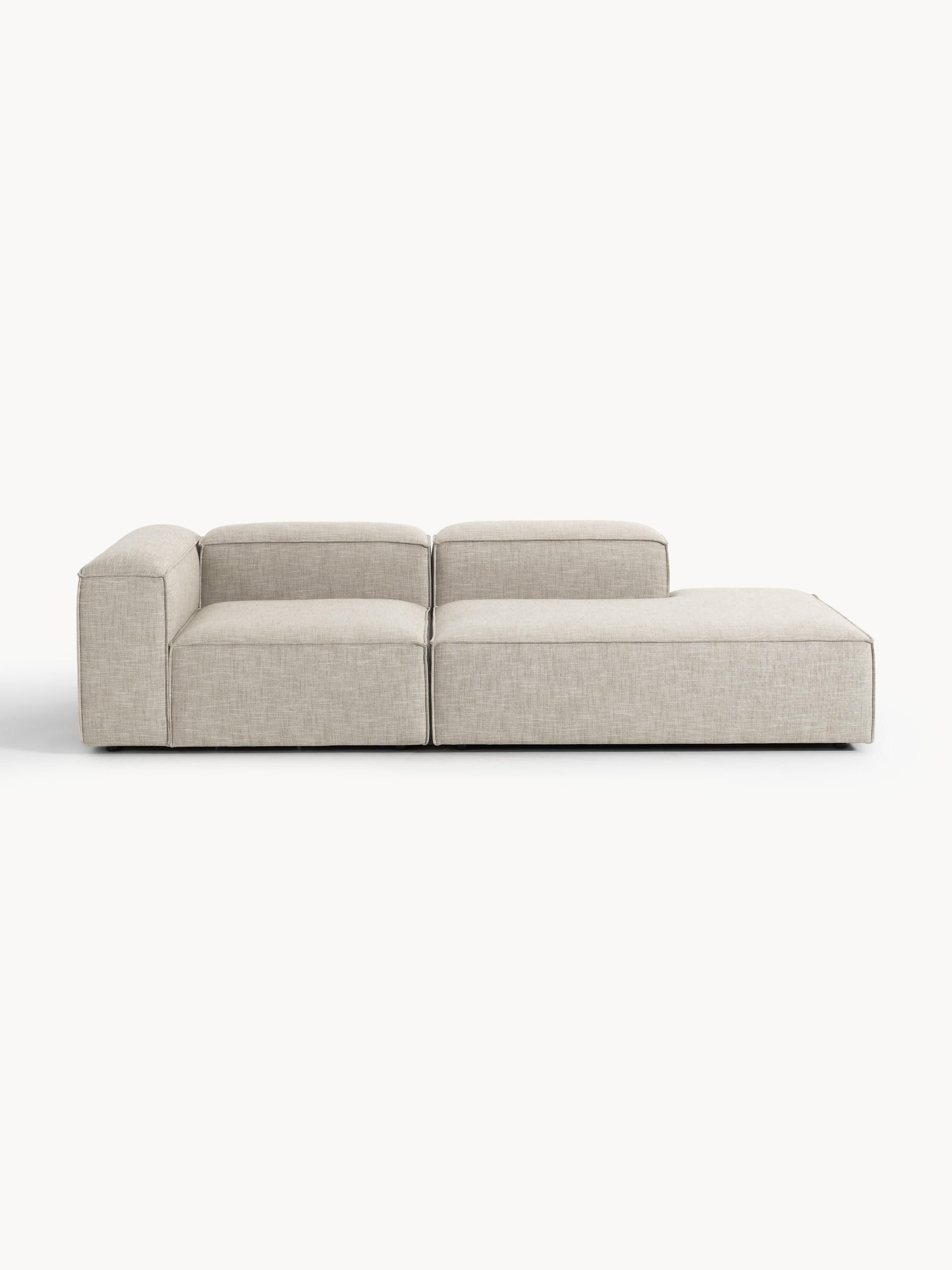 Lennox Modular Ottoman in Linen Blend