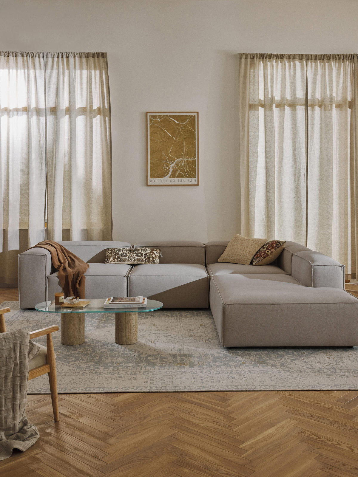 Lennox Modular XL Corner Sofa (4-Seater)