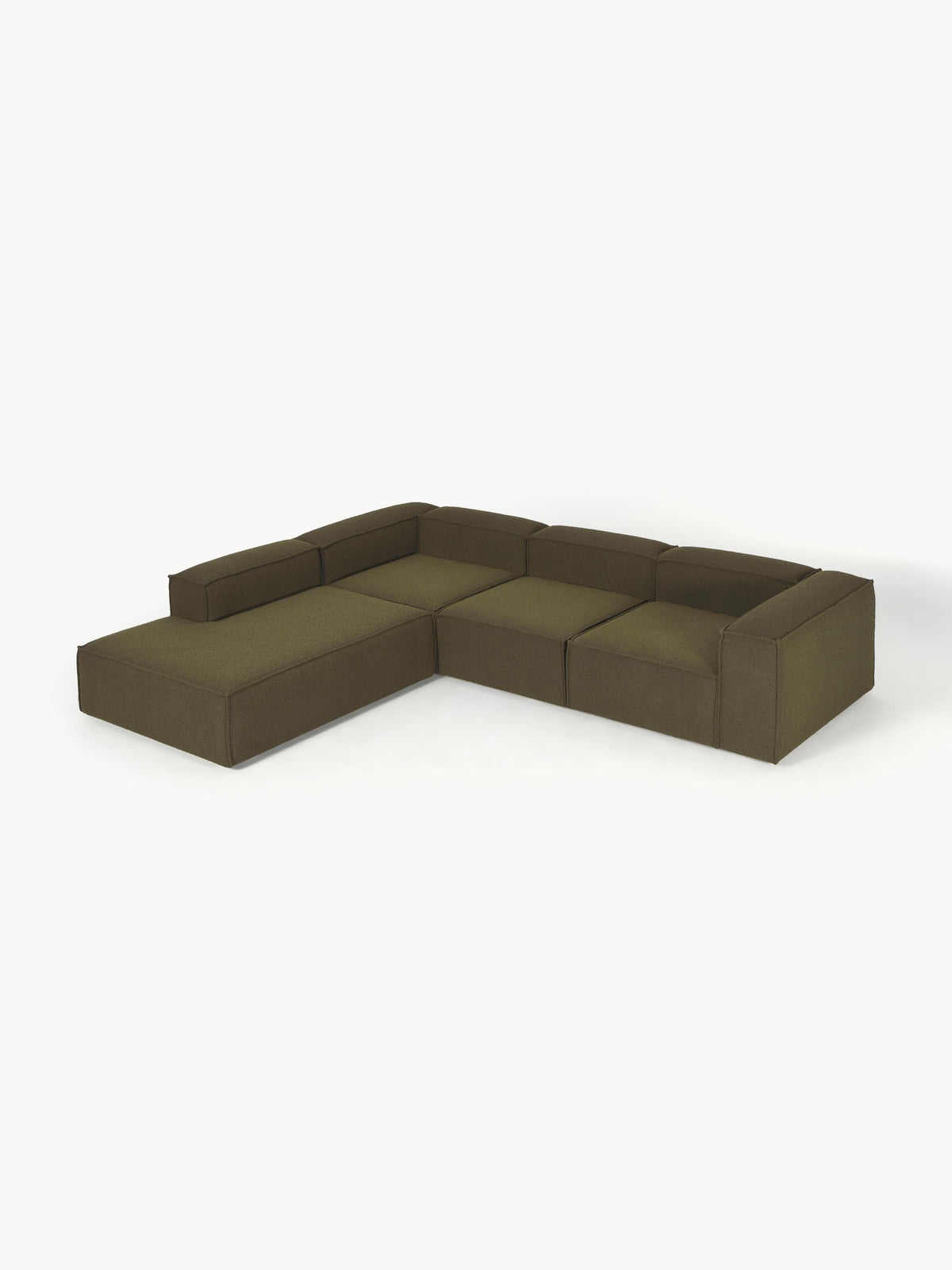 Lennox Modular XL Corner Sofa (4-Seater) in Bouclé