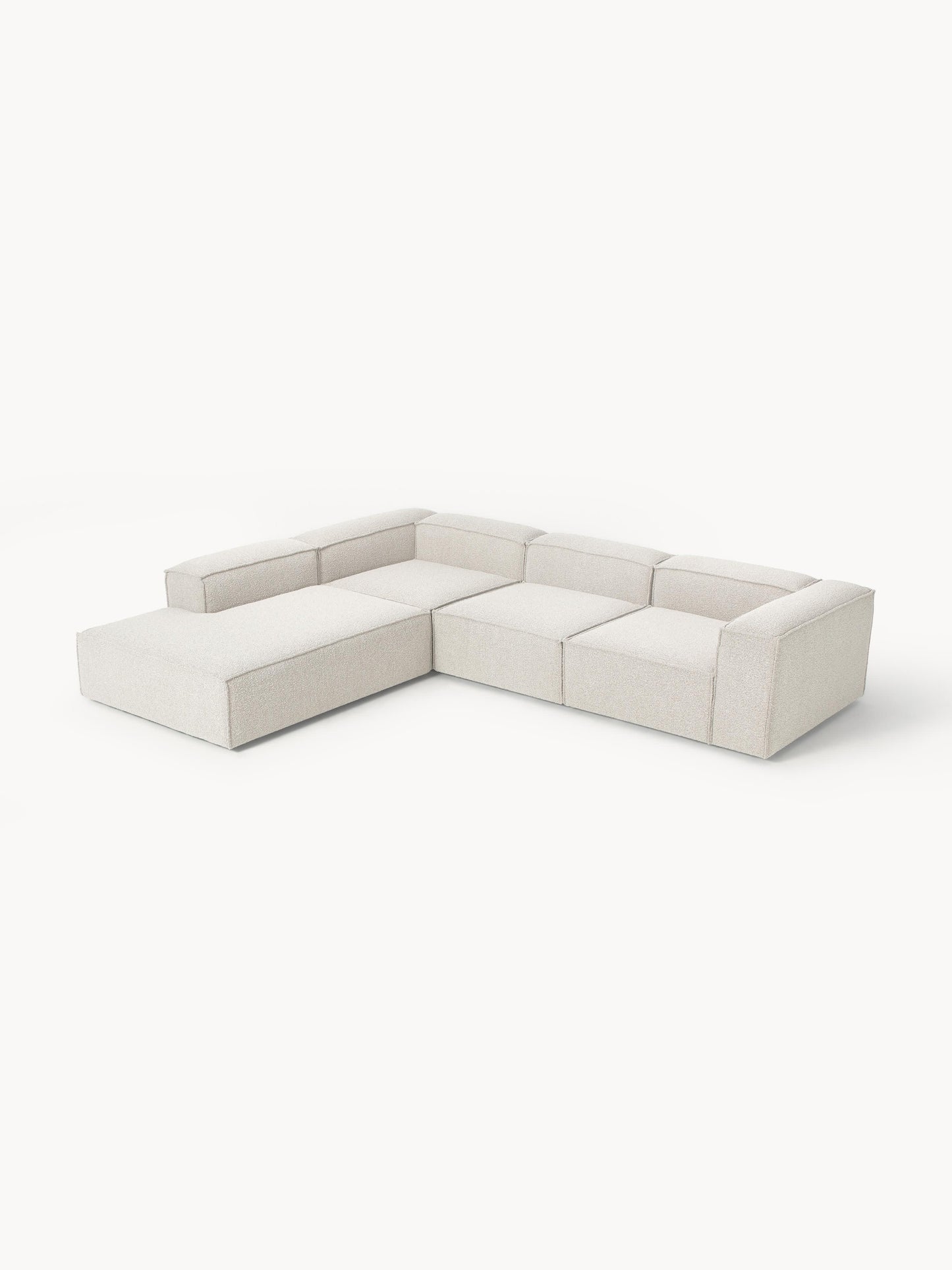 Lennox Modular XL Corner Sofa (4-Seater) in Bouclé