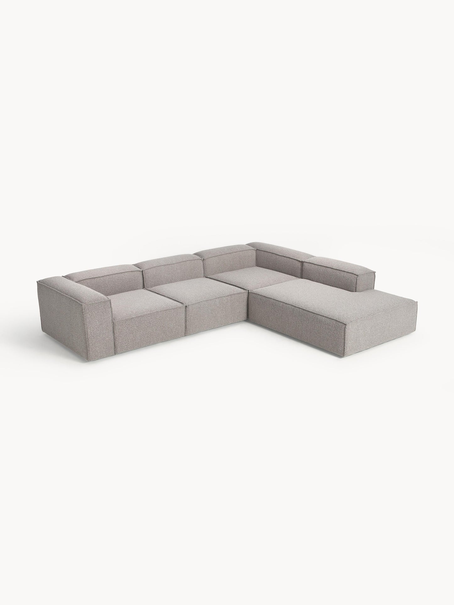 Lennox Modular XL Corner Sofa (4-Seater) in Bouclé