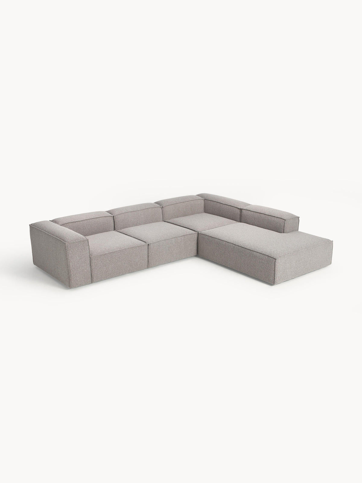 Lennox Modular XL Corner Sofa (4-Seater) in Bouclé