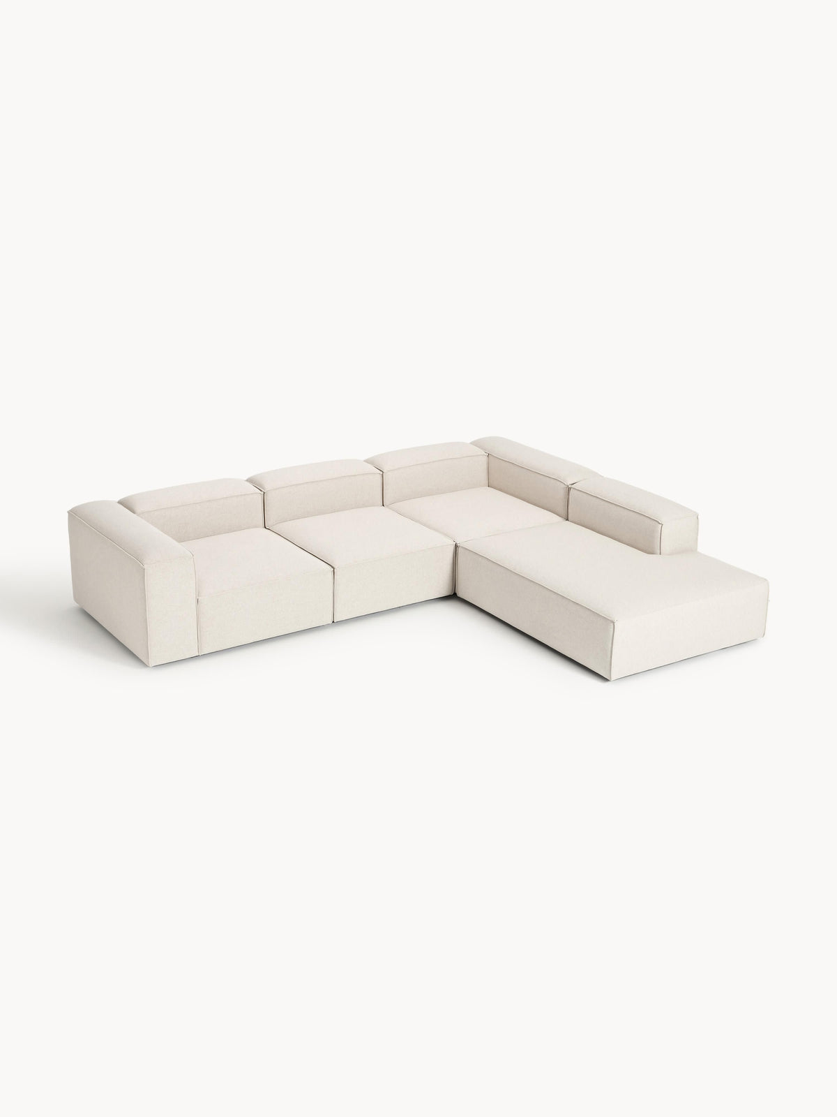 Lennox Modular XL Corner Sofa (4-Seater) in Linen Blend