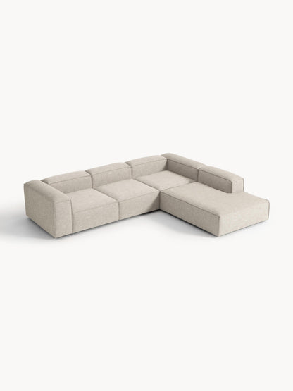 Lennox Modular XL Corner Sofa (4-Seater) in Linen Blend