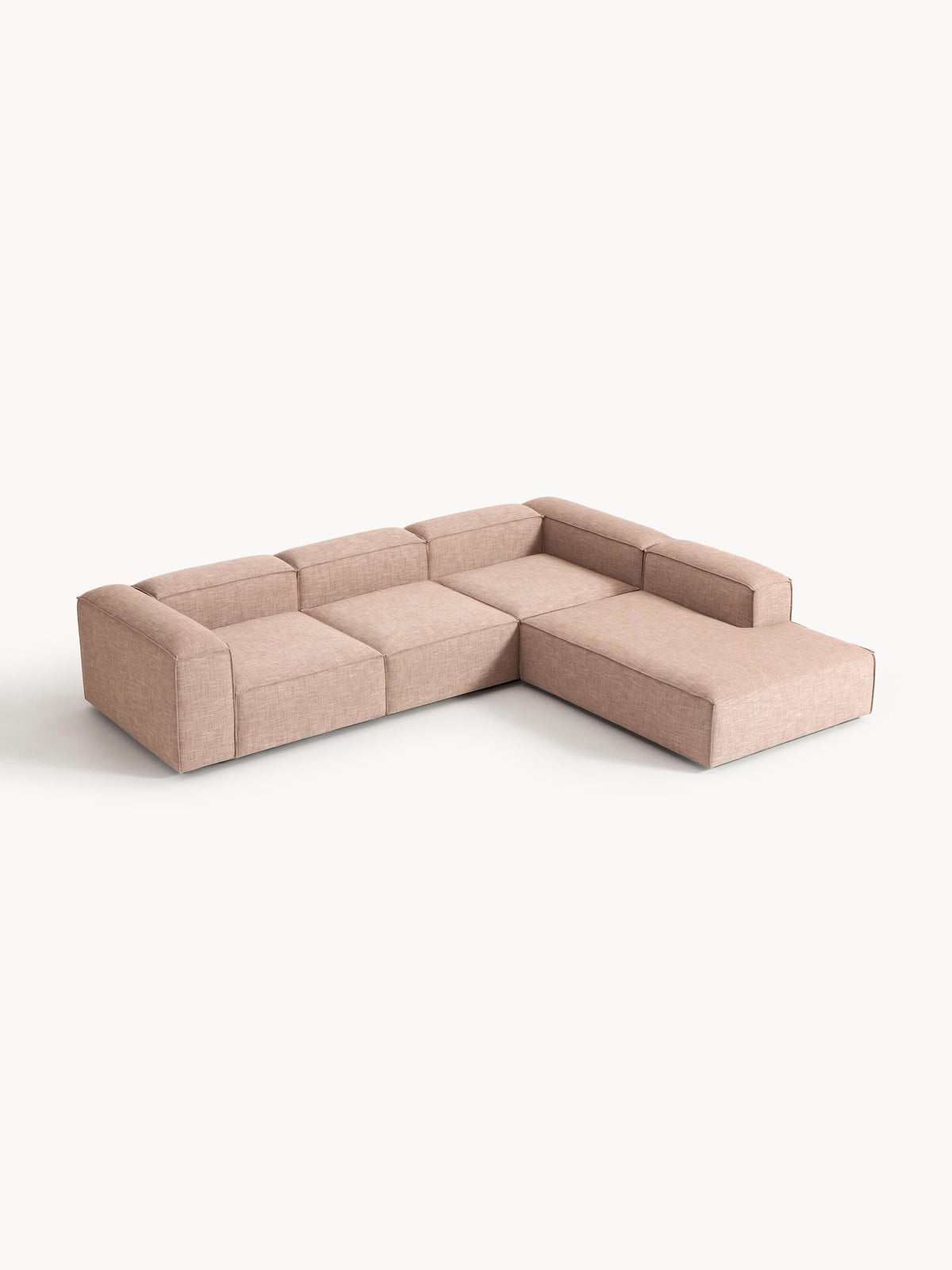 Lennox Modular XL Corner Sofa (4-Seater) in Linen Blend