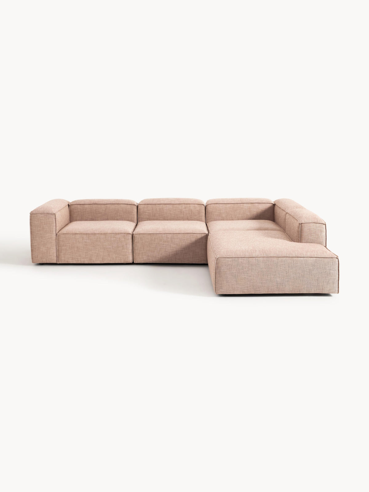 Lennox Modular XL Corner Sofa (4-Seater) in Linen Blend