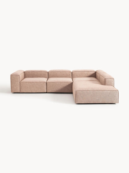 Lennox Modular XL Corner Sofa (4-Seater) in Linen Blend
