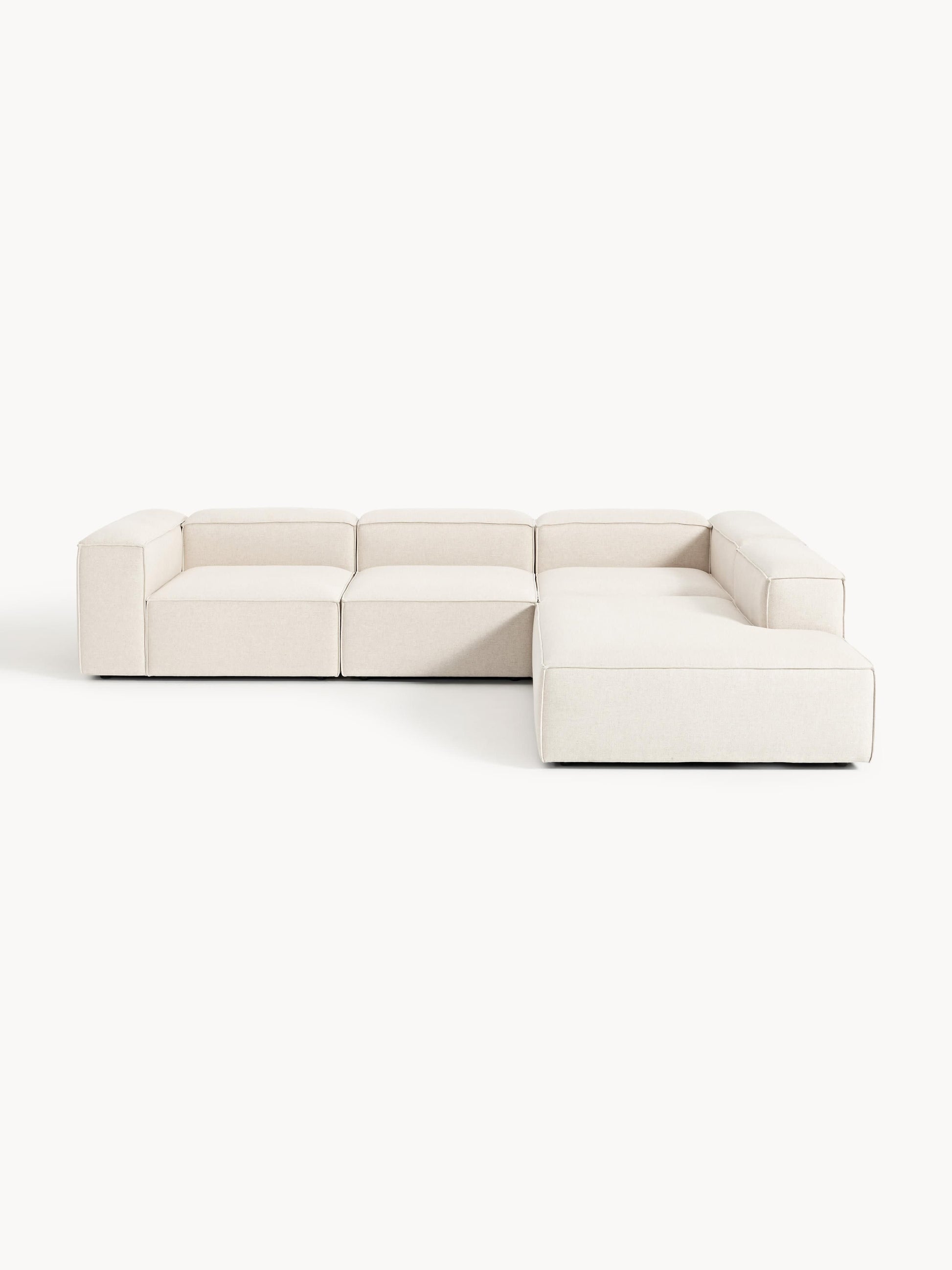 Lennox Modular XL Corner Sofa (4-Seater) in Linen Blend