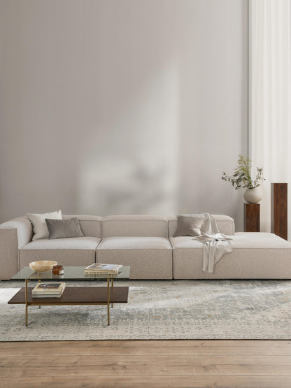 Lennox Modular XL Ottoman in Bouclé
