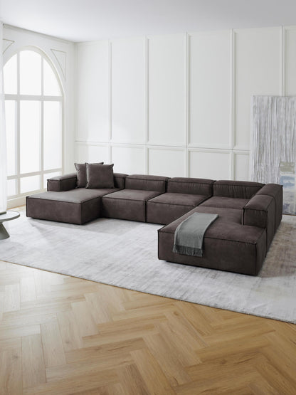 Lennox Modular XL Sofa in Leather