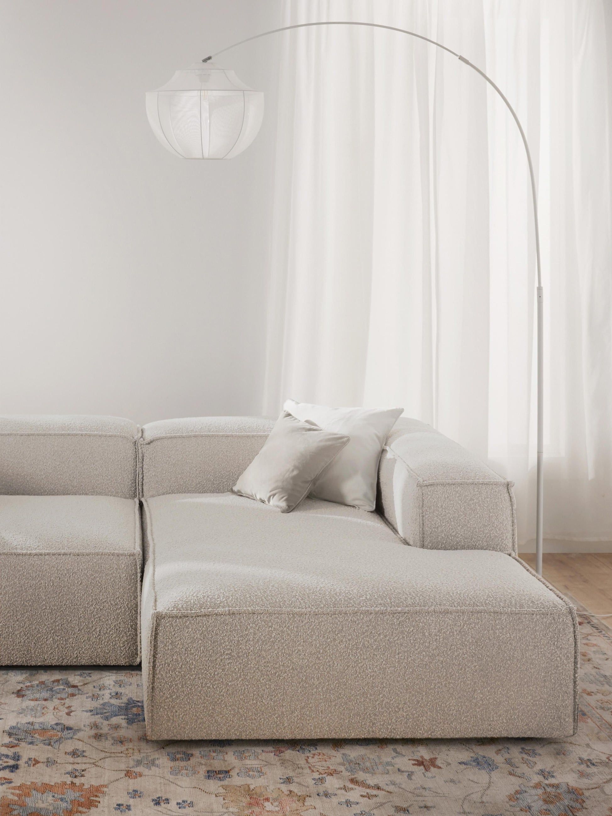 Lennox Ottoman Corner Module in Bouclé