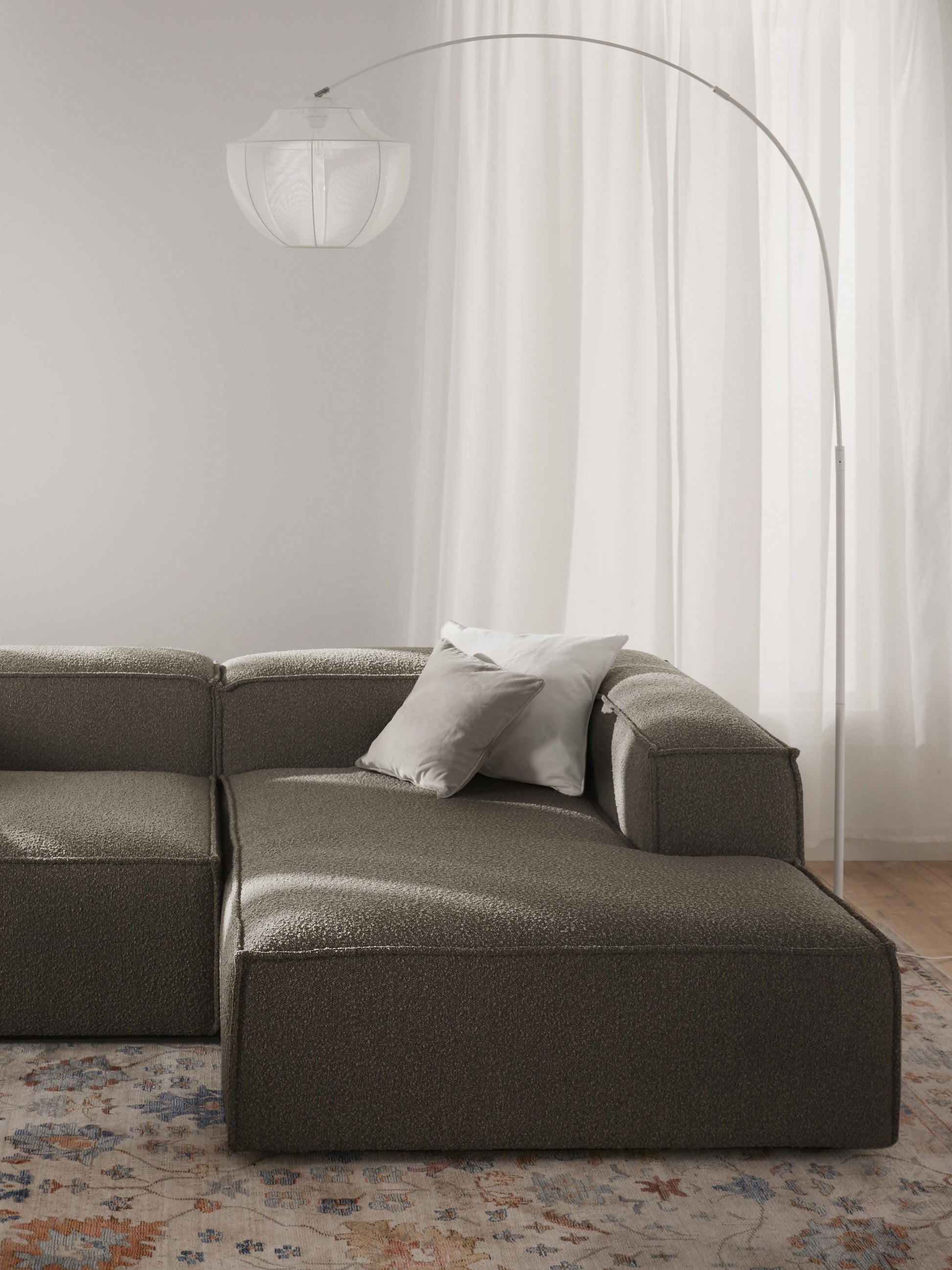 Lennox Ottoman Corner Module in Bouclé
