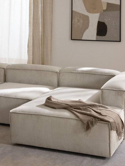 Lennox Ottoman Corner Module in Corduroy