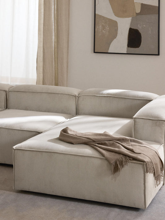 Lennox Ottoman Corner Module in Corduroy