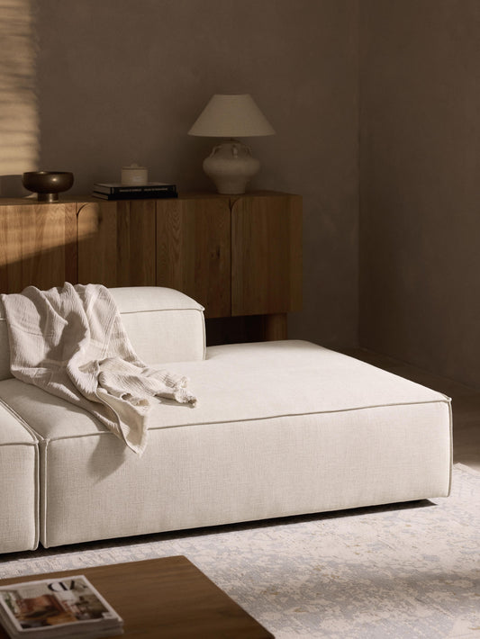 Lennox Ottoman Module in Linen Blend
