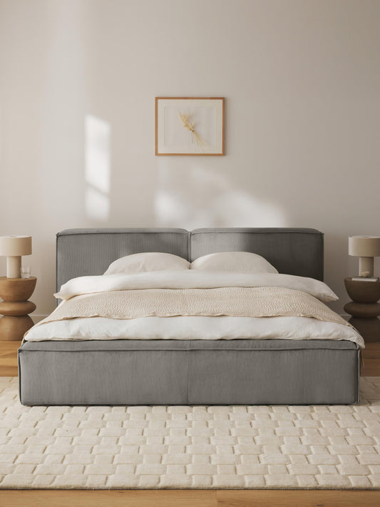Lennox Upholstered Bed in Corduroy
