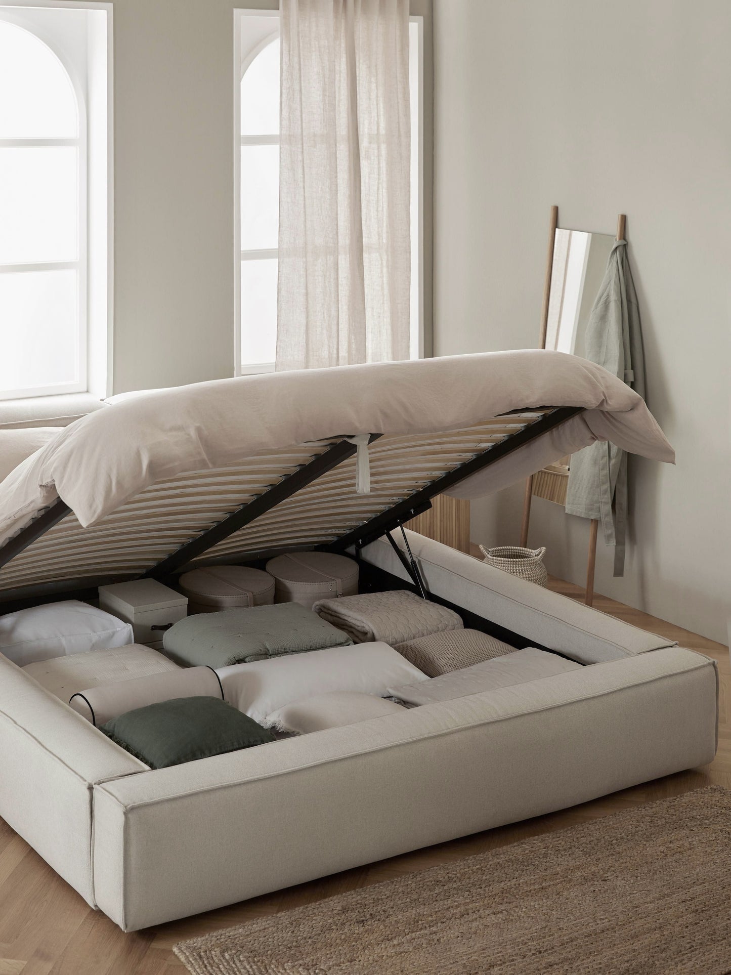 Lennox Upholstered Bed with Storage