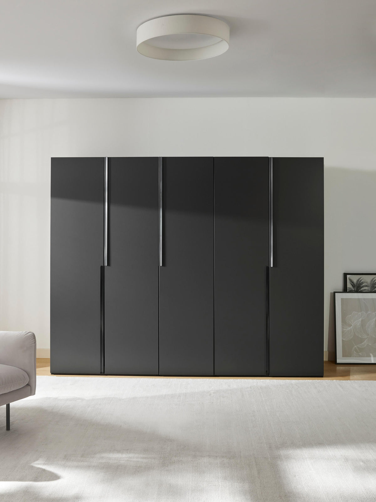 Leona Modular Hinged-Door Wardrobe, 250 cm Wide, in Various Sizes