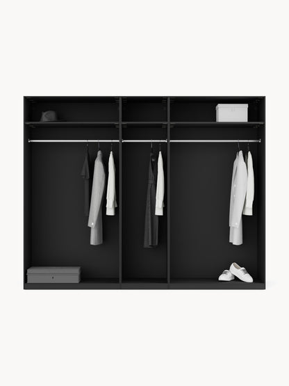 Leona Modular Hinged-Door Wardrobe, 250 cm Wide, in Various Sizes
