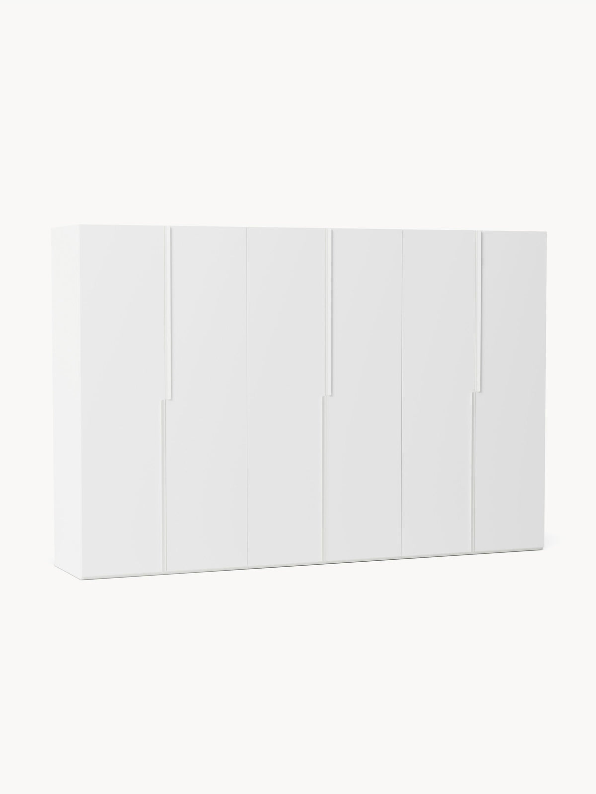 Leona Modular Hinged-Door Wardrobe, 300 cm Wide, in Various Sizes