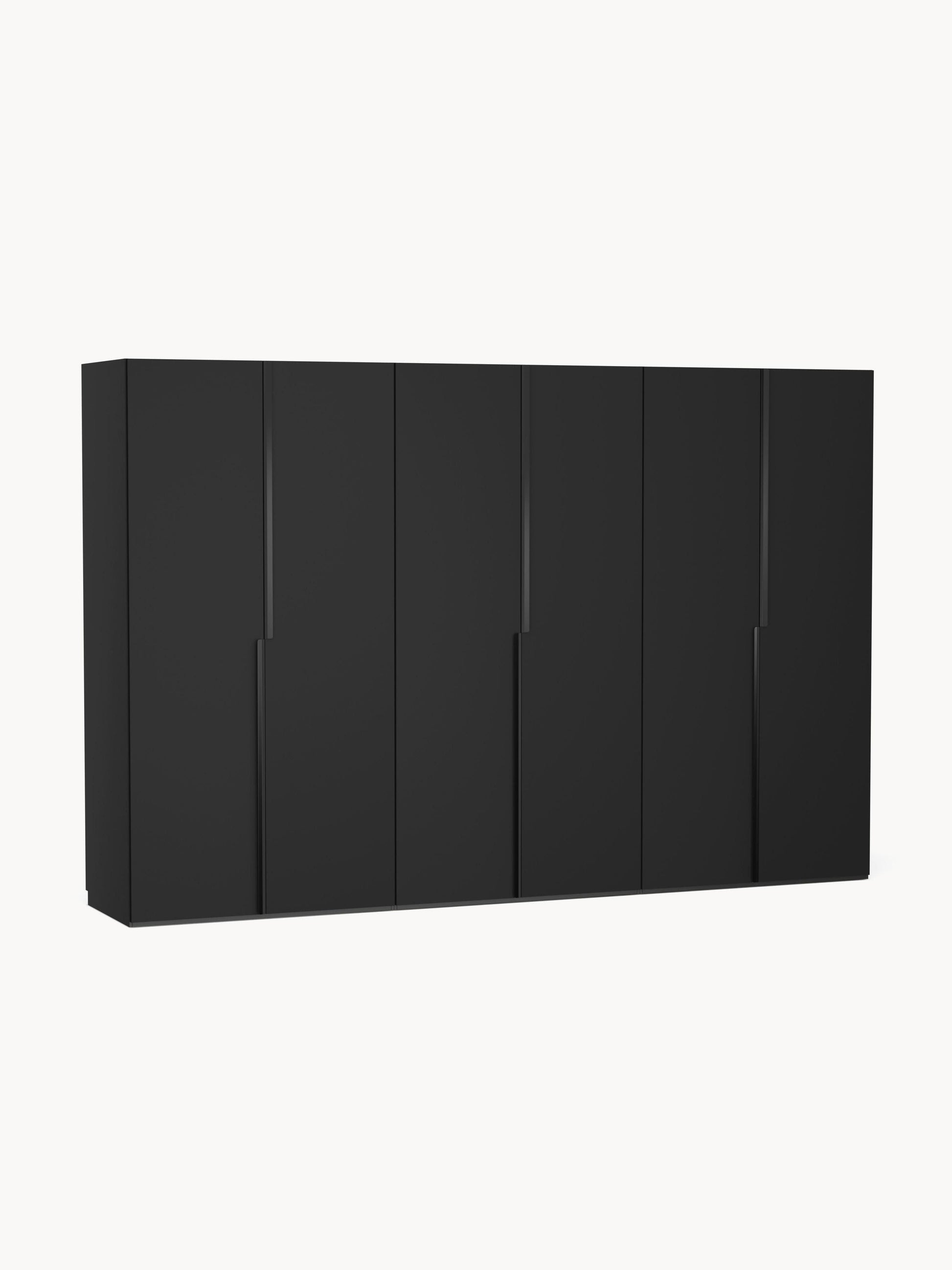 Leona Modular Hinged-Door Wardrobe, 300 cm Wide, in Various Sizes