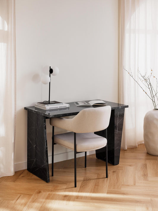 Liano Desk in Marble Look
