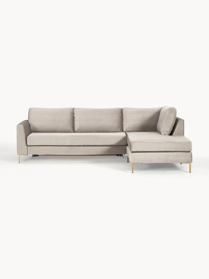 Lunia Velvet Sofa Bed with Mattress, 3-Seater