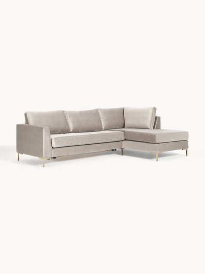 Lunia Velvet Sofa Bed with Mattress, 3-Seater