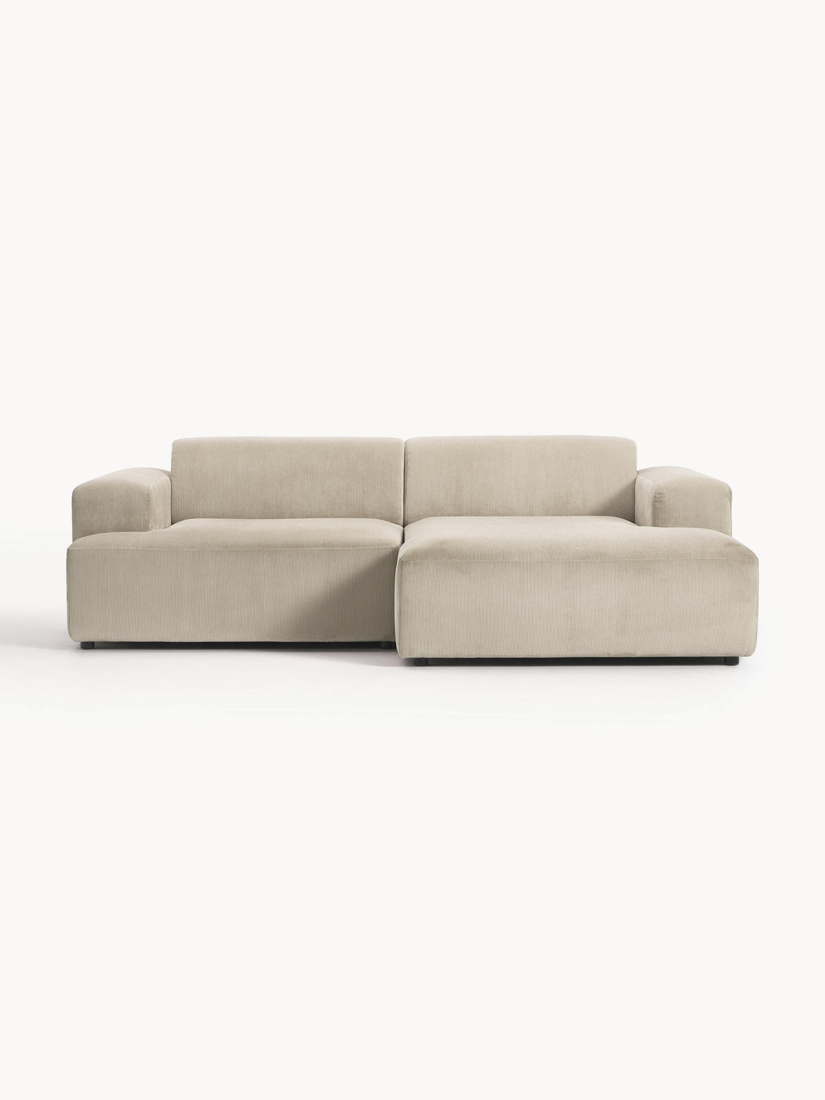 Melvie Corduroy Corner Sofa (3-Seater)