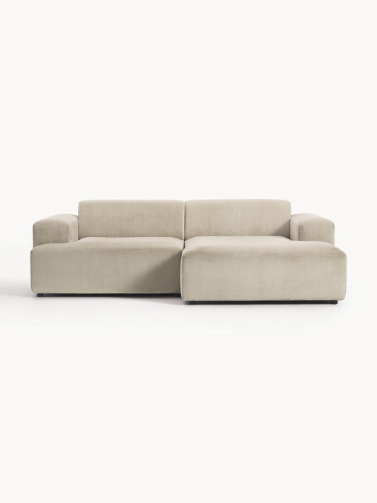 Melvie Corduroy Corner Sofa (3-Seater)