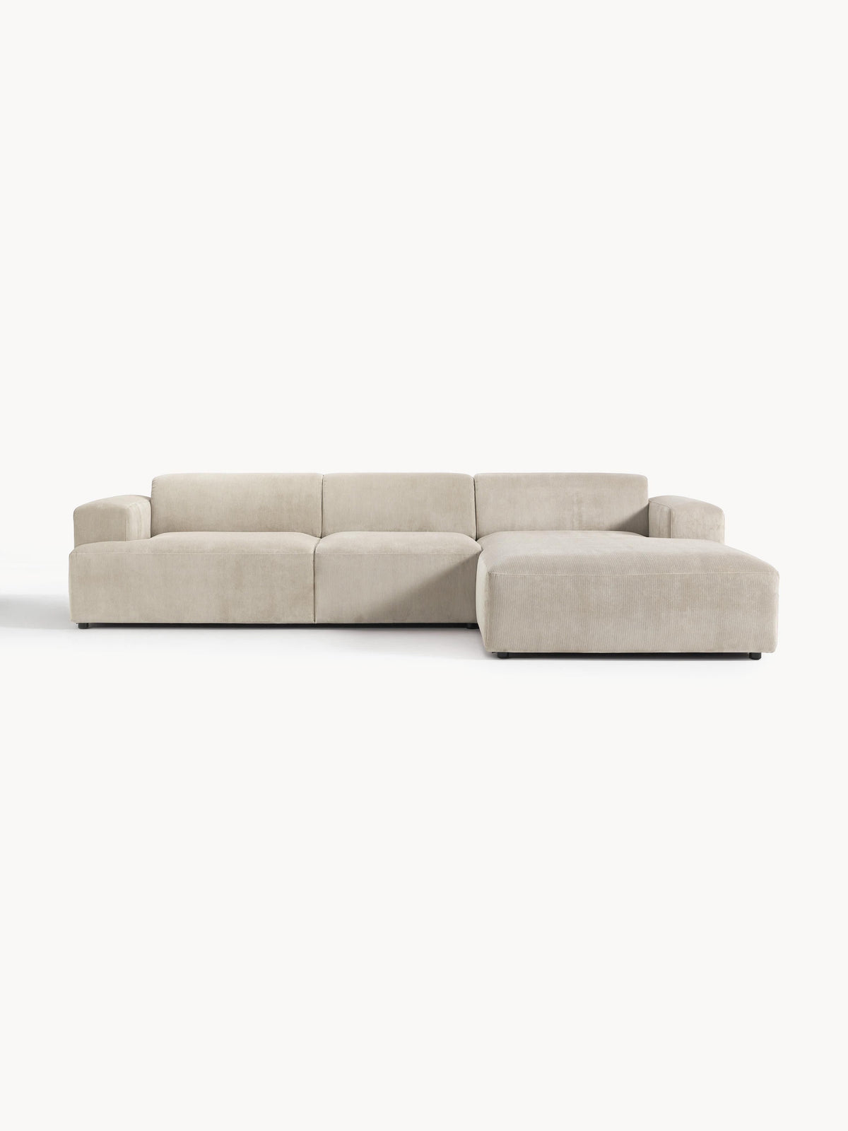 Melvie Corduroy Corner Sofa (4-Seater)