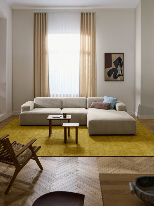 Melvie Corduroy Corner Sofa (4-Seater)