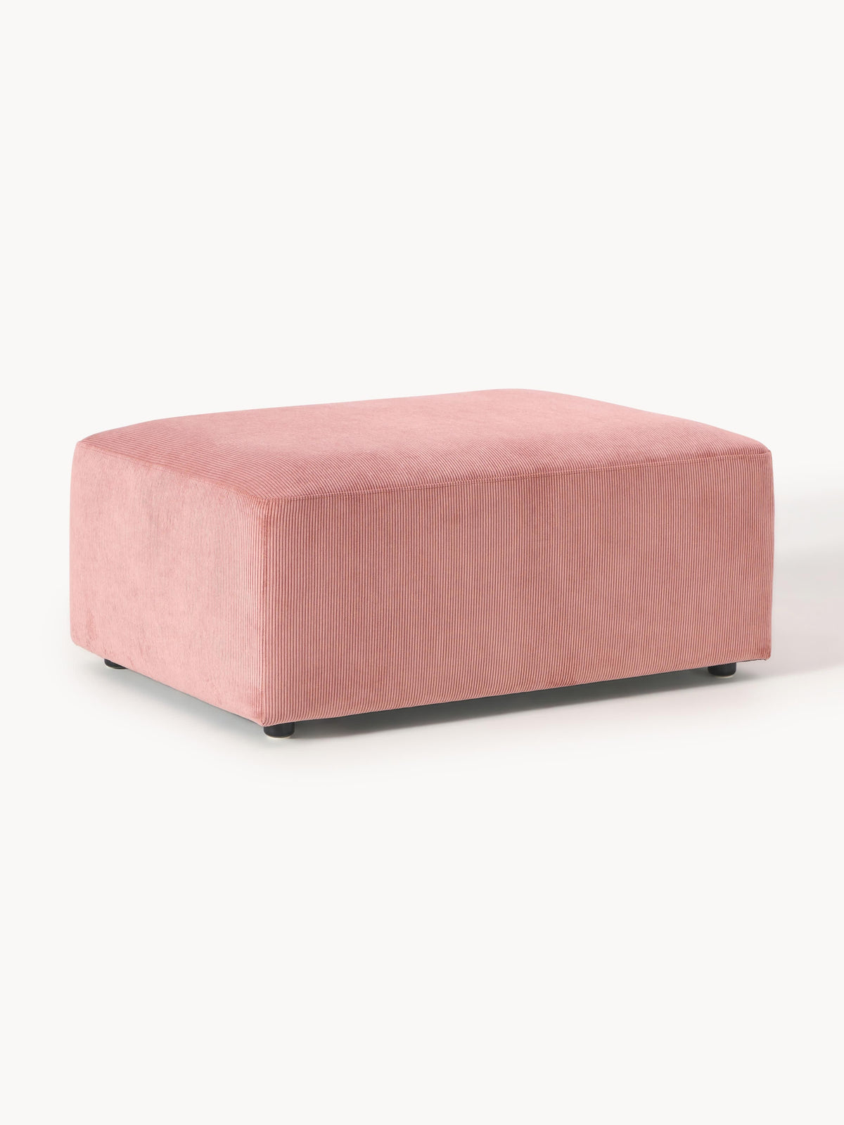 Melvie Corduroy Stool, W 99 x D 72 cm