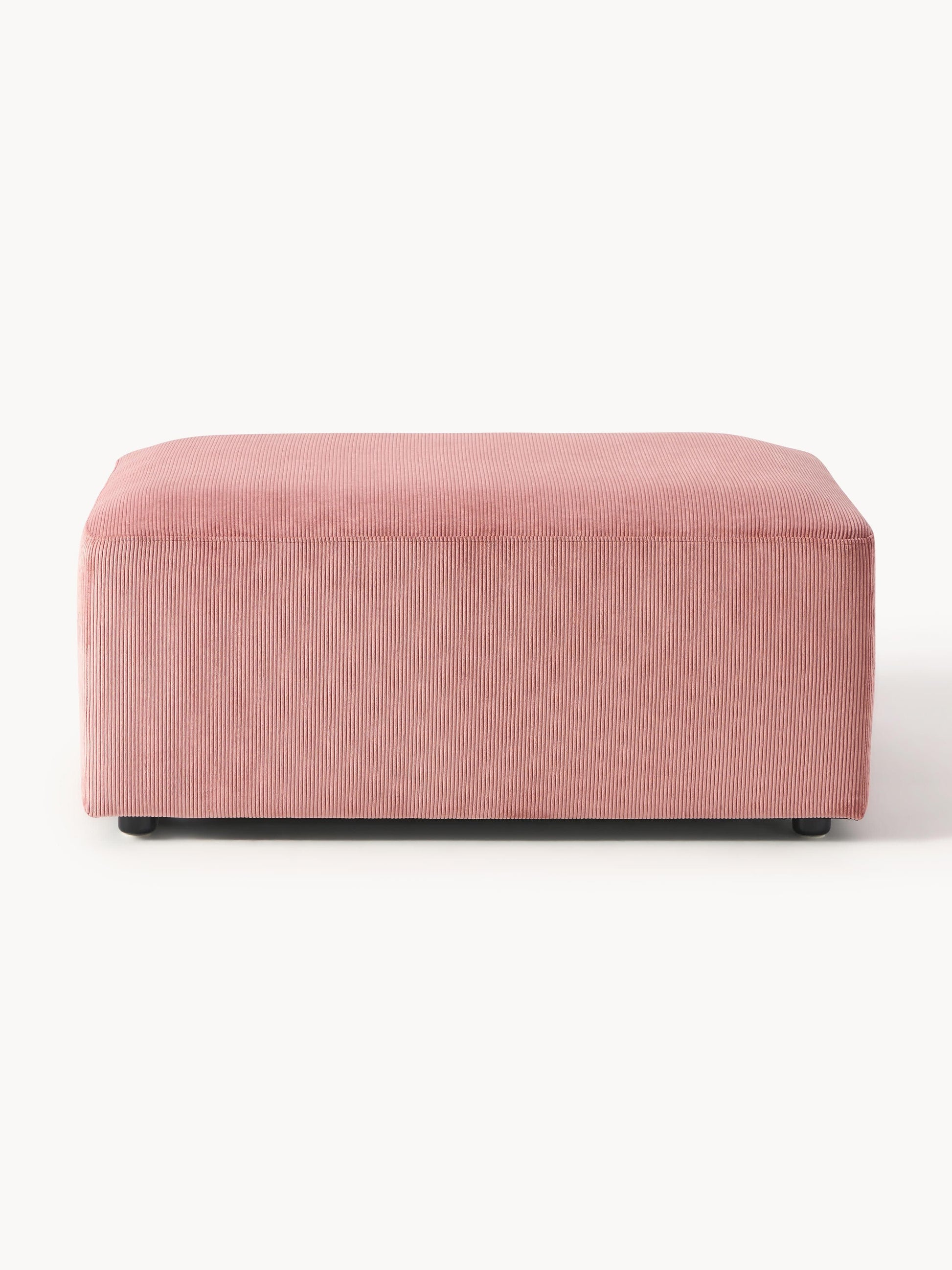 Melvie Corduroy Stool, W 99 x D 72 cm