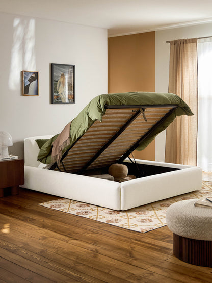 Melvie Upholstered Bed with Storage