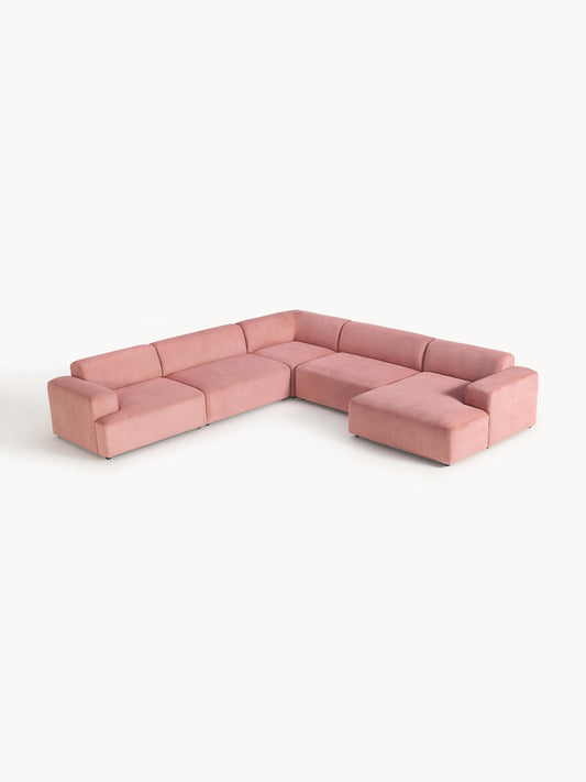 Melvie XL Corduroy Corner Sofa