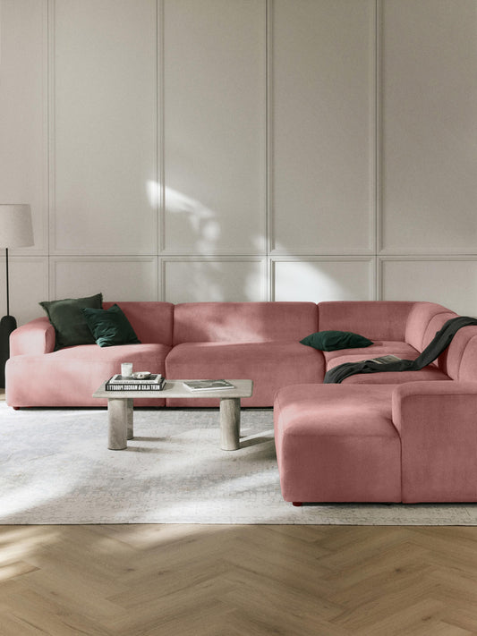 Melvie XL Corduroy Corner Sofa
