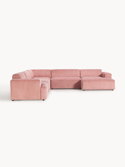 Melvie XL Corduroy Corner Sofa