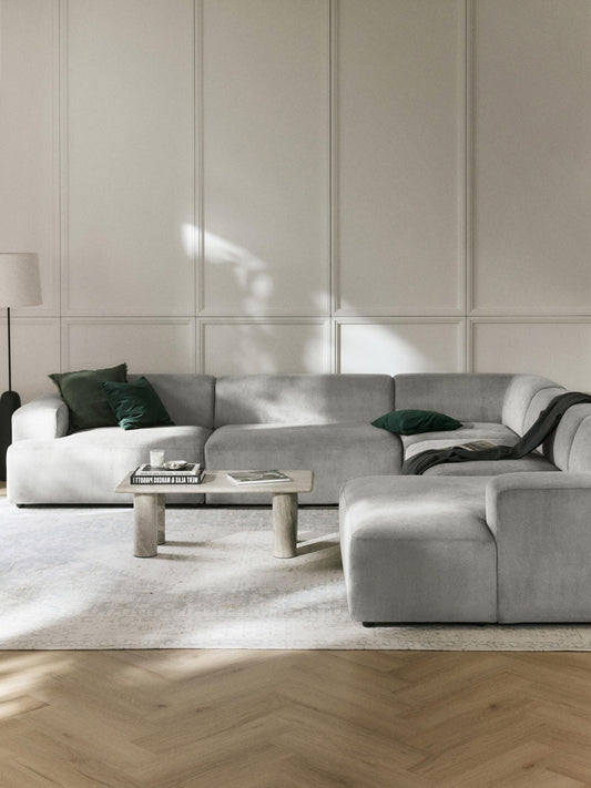 Melvie XL Corduroy Corner Sofa