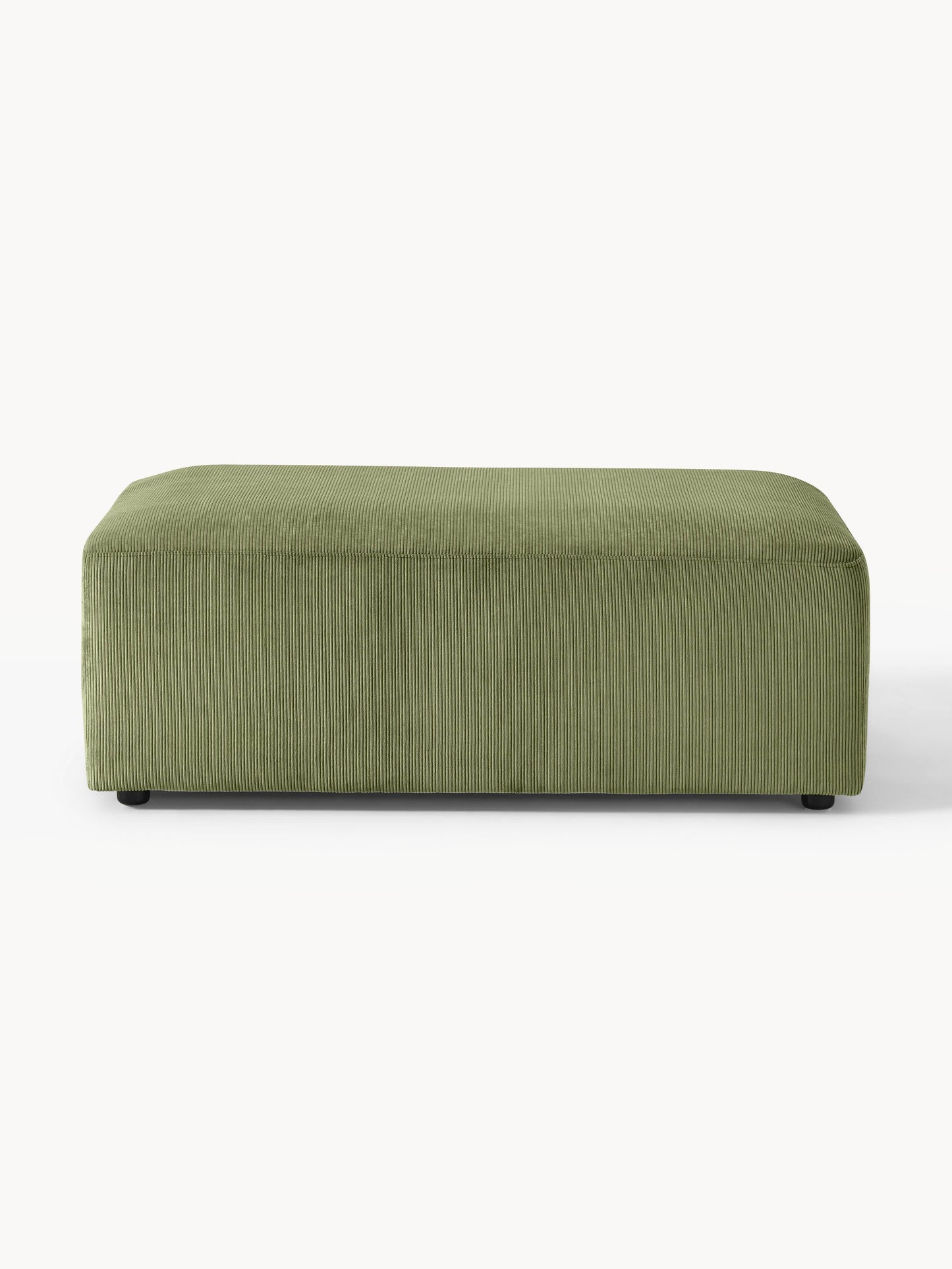 Melvie XL Ottoman in Corduroy, W 116 x D 72 cm