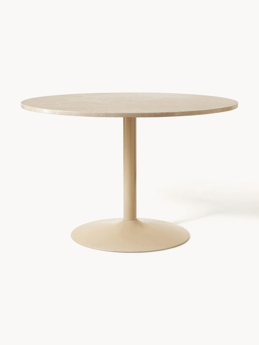 Milena Oval Marble Dining Table, 120 x 90 cm