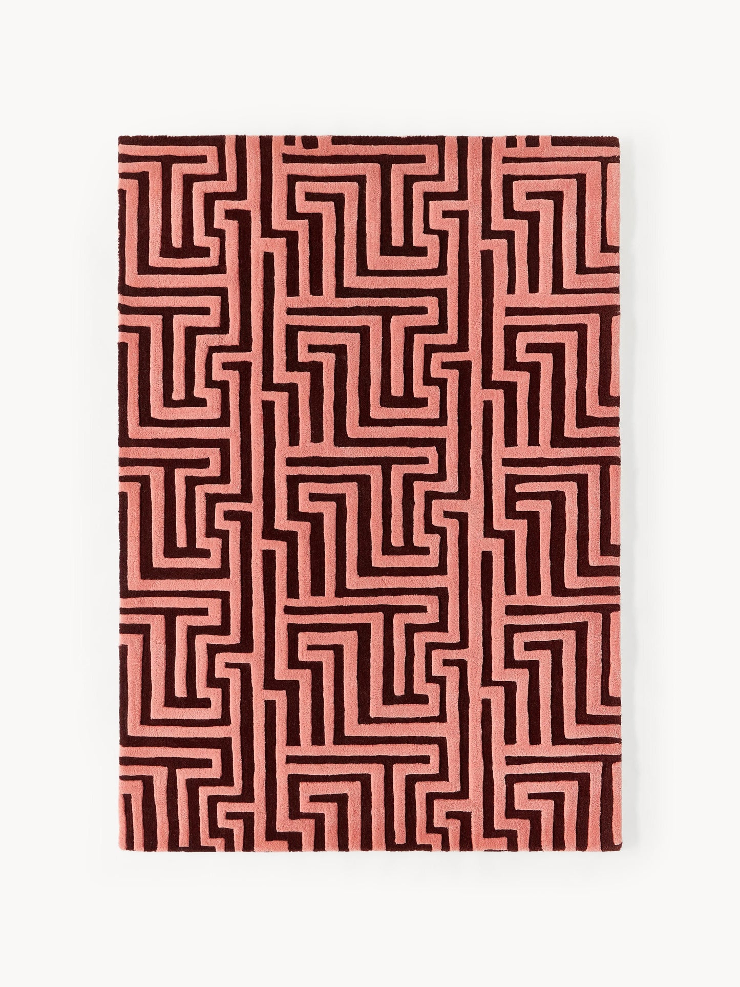 Montel Hand-Tufted Wool Rug with Raised High-Low Texture