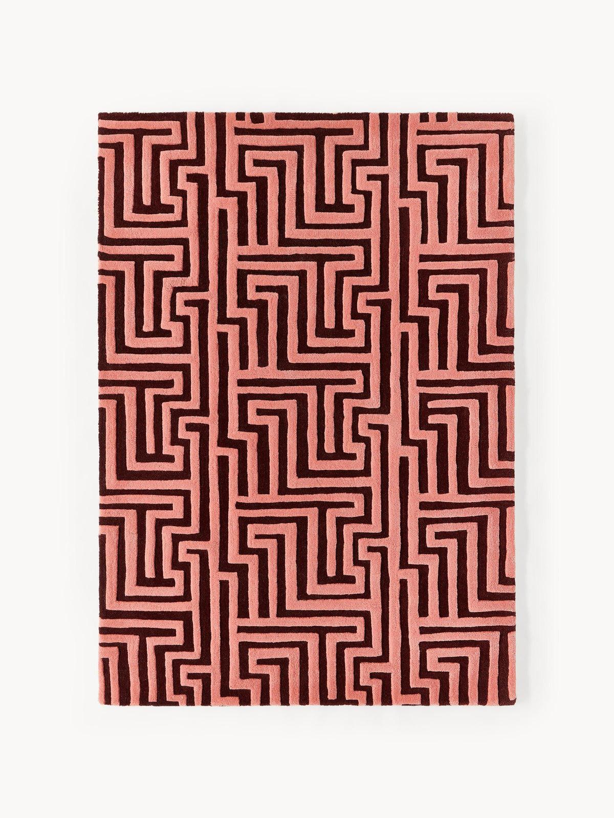 Montel Hand-Tufted Wool Rug with Raised High-Low Texture