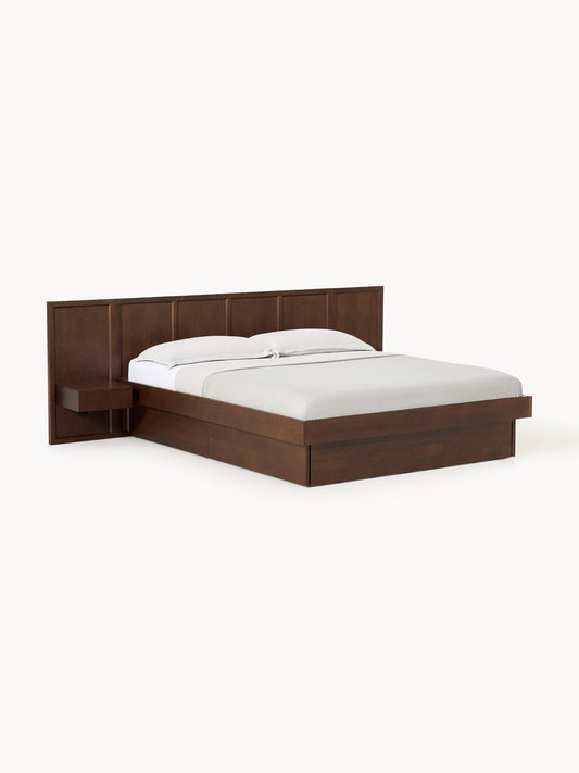 Nantis Wooden Bed with Bedside Tables and Headboard