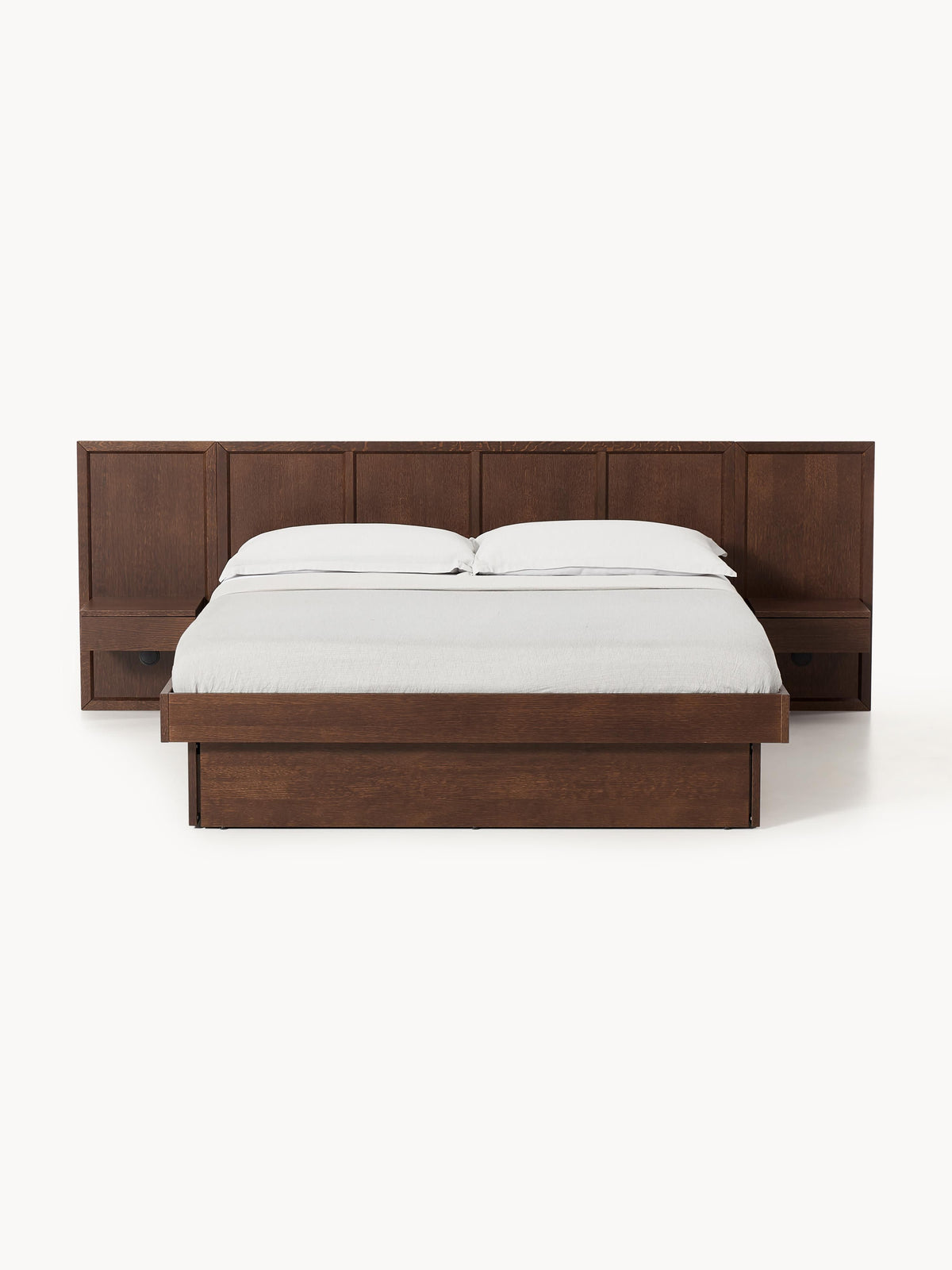Nantis Wooden Bed with Bedside Tables and Headboard