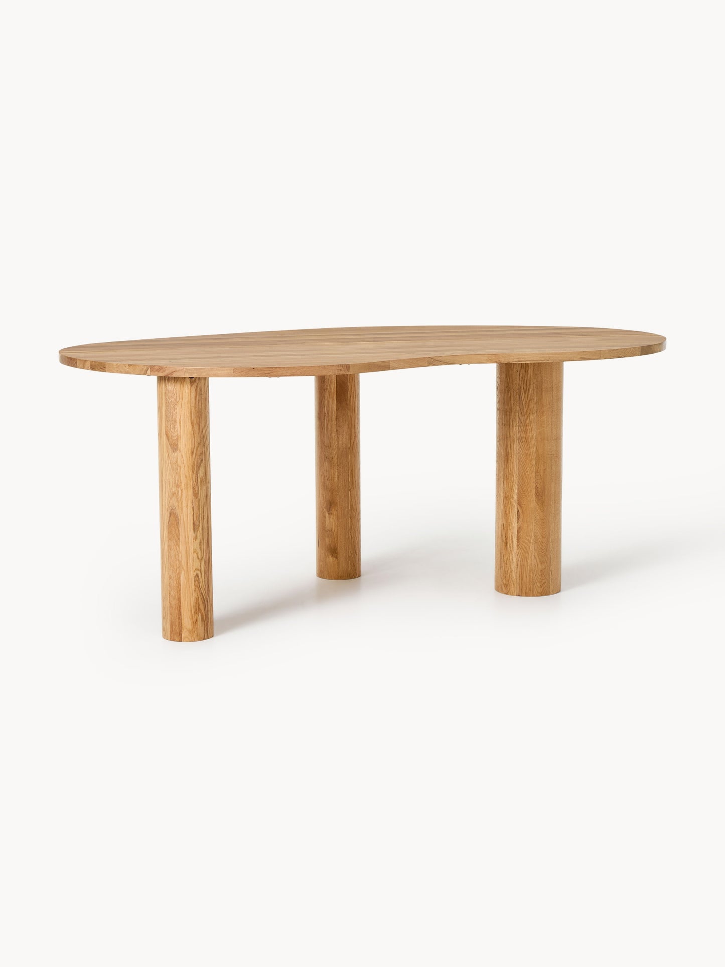 Naruko Dining Table in Oak with Organic Shape, in Various Sizes