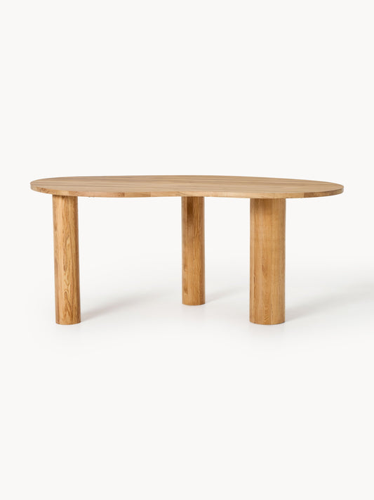 Naruko Dining Table in Oak with Organic Shape, in Various Sizes