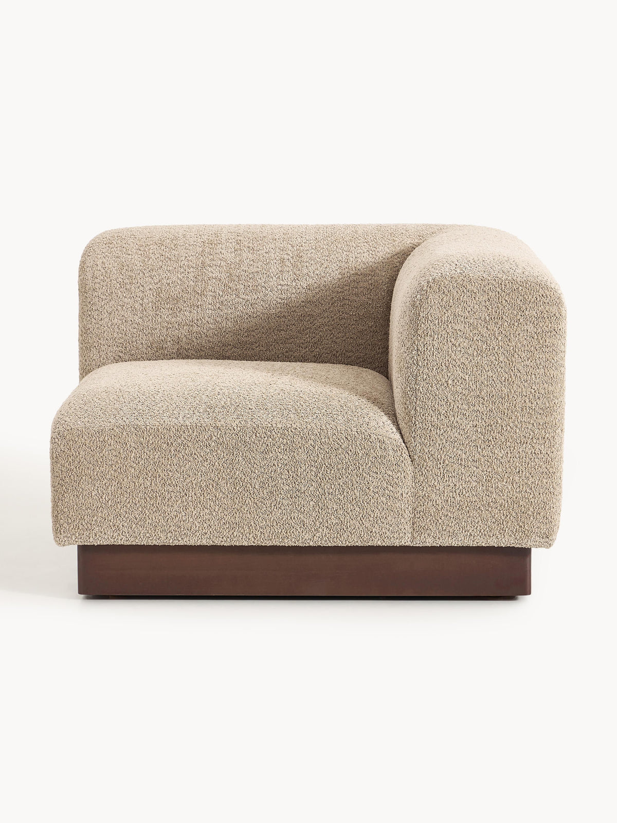 Natalia Corner Module in Teddy Bouclé